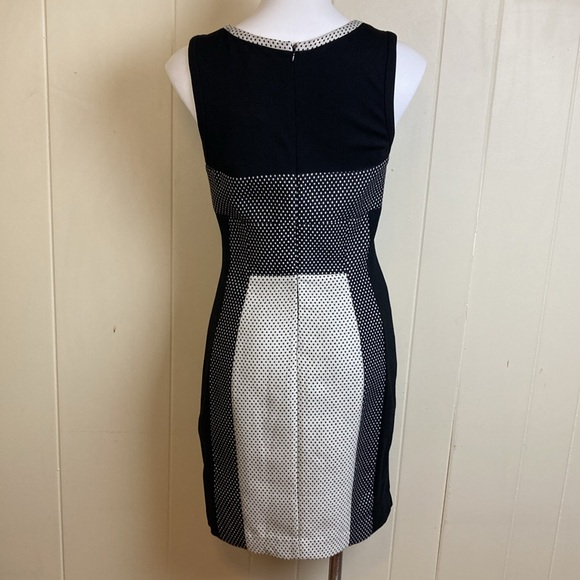 Yoana Baraschi Anthropologie Polka Dot Sheath Dress Size 8 NWT New Black Fitted - Picture 4 of 8